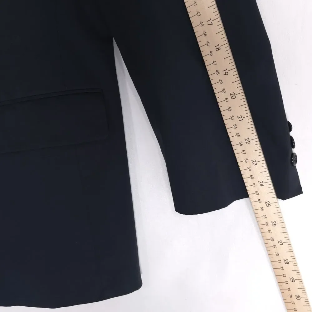 BROOKS BROTHERS Brooksease Blazer Navy Sport Coat‎ 44R USA Made Men's Vintage